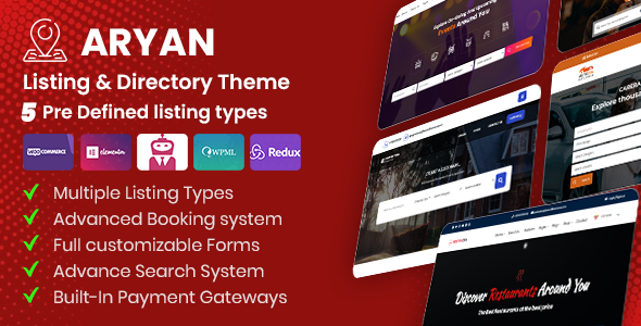 Aryan - Listing & Directory WordPress Theme Logo